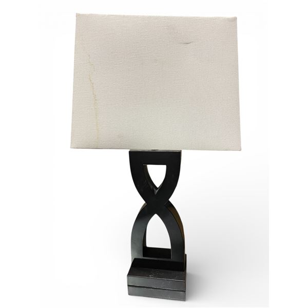 Black Sculptural Table Lamp