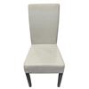 Image 2 : Set of 4 Off-White Fabric Dining Chairs