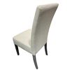 Image 2 : Set of 2 Off-White Fabric Dining Chairs