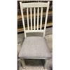Image 2 : Set of 3 White & Grey Dining Chairs