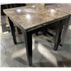 Image 2 : Brown Square Faux Marble Top Coffee Table