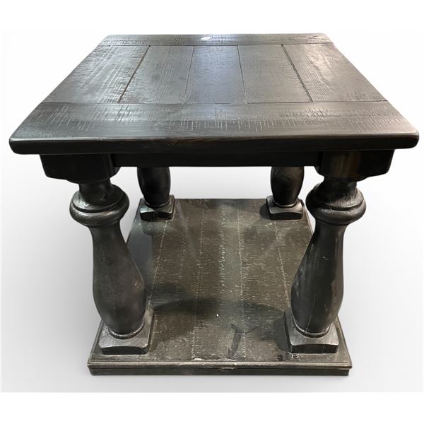 Dark Espresso Brown Square Wood Coffee Table