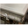 Image 3 : Modern Square White Faux Marble-Top Coffee Table