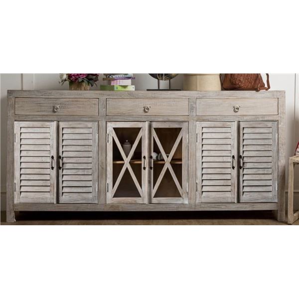 New Nach Cliff Buffet 6 Doors & 3 Drawers, 76" x 15.8" x 35.9"