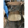Image 2 : Set of 2 New Rustic Metal Crossback Chairs