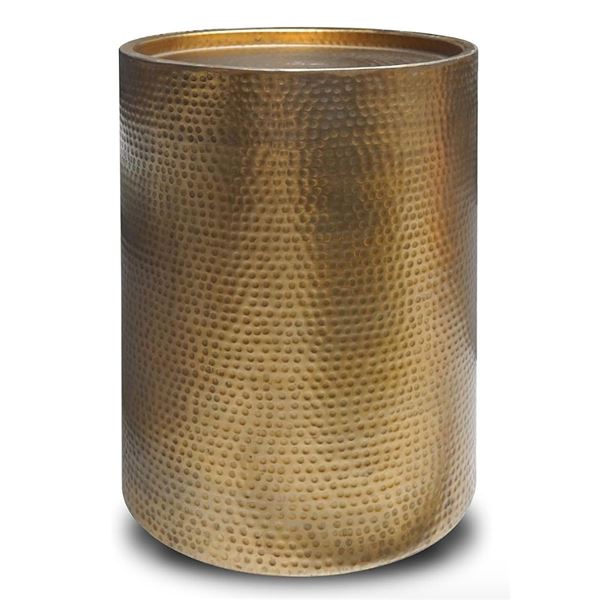 New NACH Sigurd End Table - Antique Brass,  H22" x 15.7" x 15.7" (JM-055-S - without box)