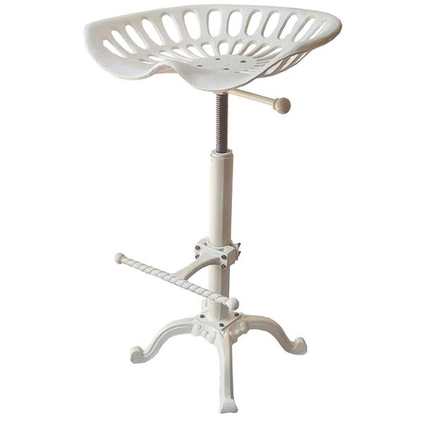New NACH Adjustable Tractor Seat Stool White (without box)