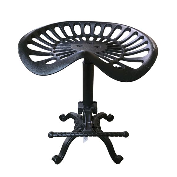 New NACH Adjustable Tractor Seat Stool Black - without box