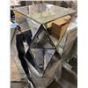 Image 2 : Pair of Mirrored Geometric Pedestal Side Tables