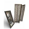 Image 1 : Wood Folding Screen Panels and Wall Mirror