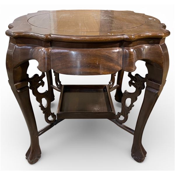 Antique Mahogany Parlour Table, H32" x Dia. 37"