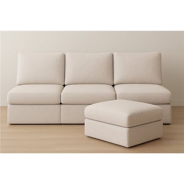 New 4pc. Moes Justin Modular Sofa  ( Light Taupe ) RV $5,750.00