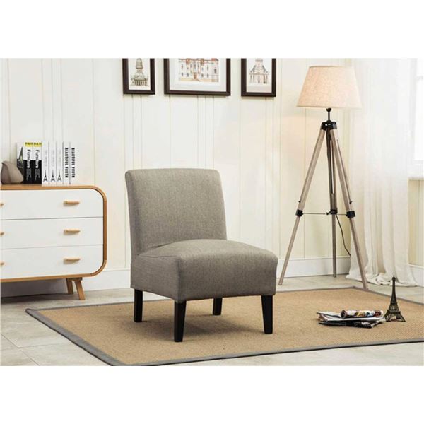 BNIB Nadine Collection Grey Slipper Accent Chair (453FS-GY)