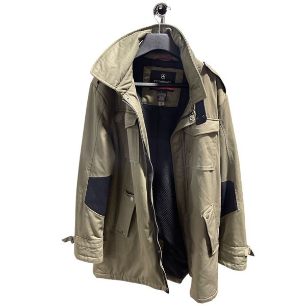 Authentic New Victorinox Army Green Coat (Size L)