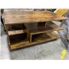 Image 3 : Rustic Wood Coffee Table with Open Shelf Storage, H16.5" x W35.5" x 19.5"