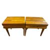 Image 1 : Pair Wooden End Tables, H22" x W22" x D16" Each