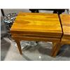 Image 3 : Pair Wooden End Tables, H22" x W22" x D16" Each