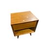 Image 1 : Mid-Century Style Wooden Nightstand, H23.5" x W22.5" x D 19.5"