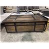 Image 3 : Rectangular Wooden Storage Trunk Coffee Table, H18.5" x W48" x D26"