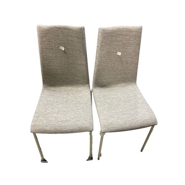 Pair of Scab Design Grey Mannequin Dining Chairs - RV: $860 CAD (Made in Italy)