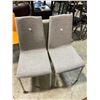 Image 2 : Pair of Scab Design Grey Mannequin Dining Chairs - RV: $860 CAD (Made in Italy)