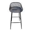 Image 1 : New Moe's Home Collection Piazza Black Outdoor Bar Stool (QX-1004-02)