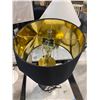 Image 3 : Black Table Lamp with Gold Base