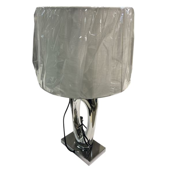Polished Chrome Sculptural Table Lamp