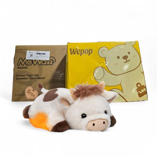 BNIB Wepop Weighted Plush & Mewaii Weighted Highland Cow Plush