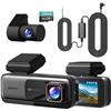 Image 1 : BNIB Dash Cam Front and Rear Camera with 64GB Card, Navycrest 4K+1080P Dual Dash Camera Retail $60