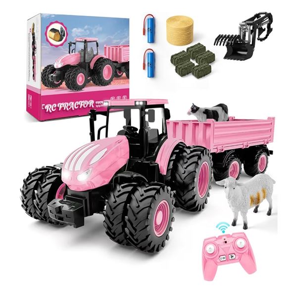 BNIB NOKA Remote Control Tractor and Trailer Toys Retail $50