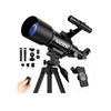 Image 2 : NACATIN Telescope for Kids & Adults, 70mm Aperture 300mm Portable Refractor Telescope with 3 Eyepiec