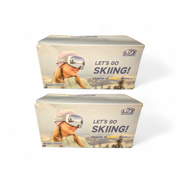 BNIB Findway Ski Goggles OTG for Women Men Adult Youth-Over Glasses Snow Goggles Model YH230 Retail 