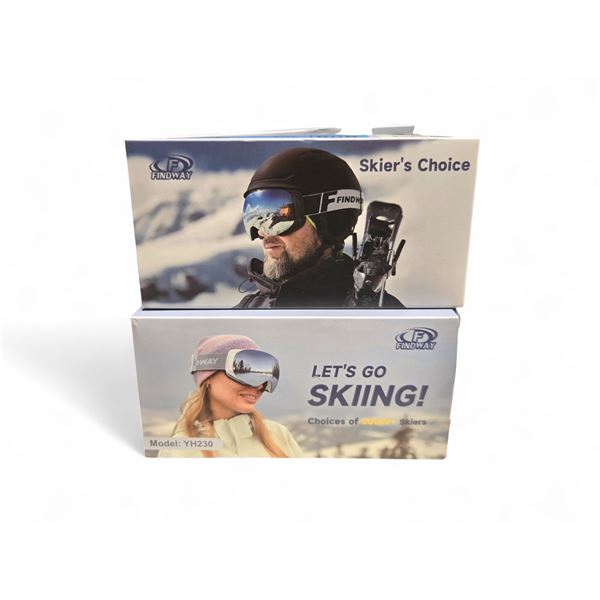 BNIB Findway Ski Goggles OTG for Women Men Adult Youth-Over Glasses Snow Goggles Model YH230 Retail 