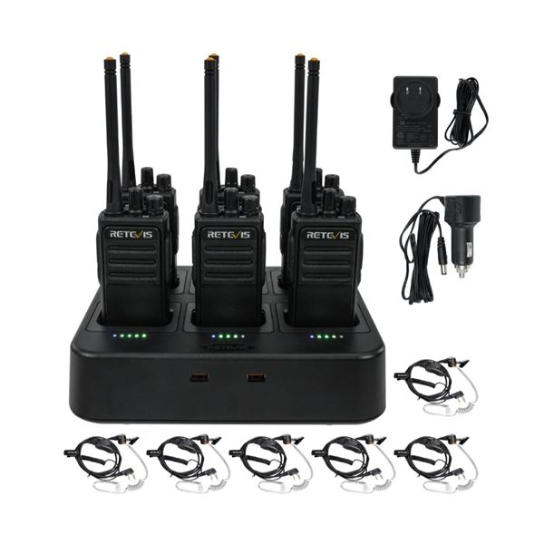 BNIB Retevis RT17 Walkie Talkies Long Range for Adults, 1200mAh Rechargeable 2 Way Radios, Two Way R