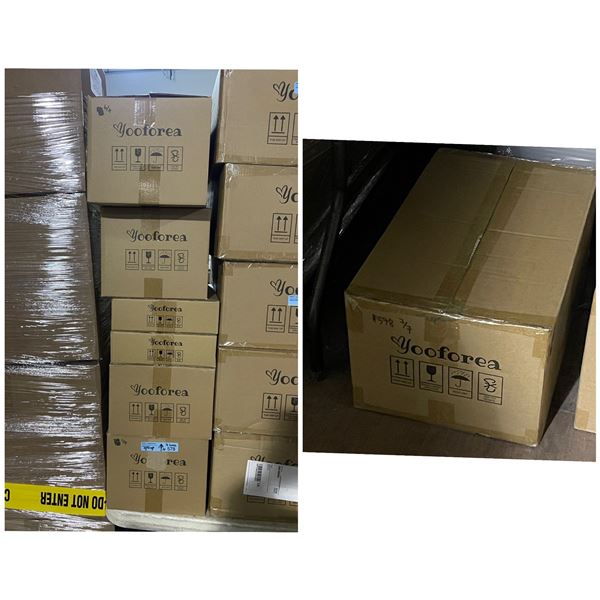 Mixed Lot: 3 Box Yooforea Silicone Suction Plates, Silicone Rib (24 pcs), Glass Baby Bottles (12 pcs