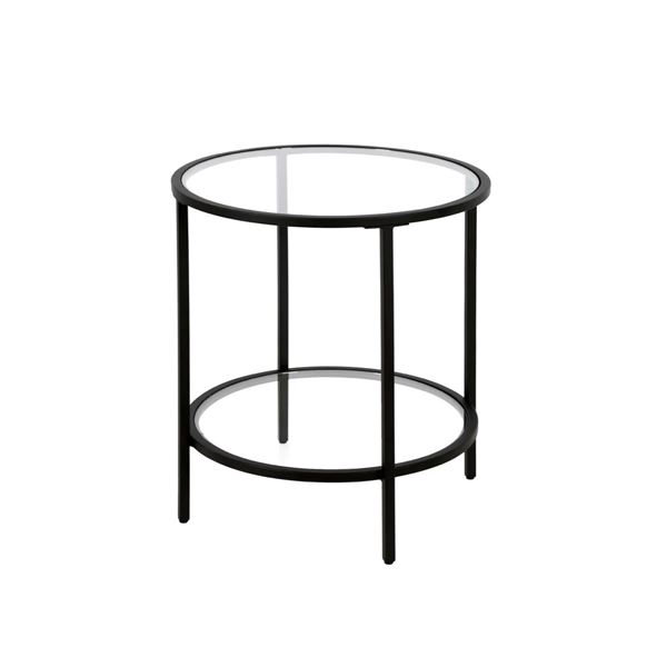 BNIB 20"W Round Side Table in Blackened Bronze - RV: $109 CAD (ST0650)