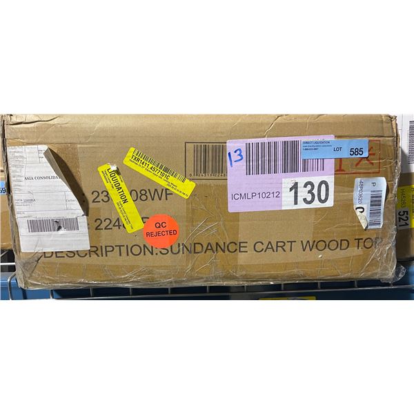 BNIB Hardiman 53.75" Kitchen Island with Locking Wheels - RV: $459 CAD