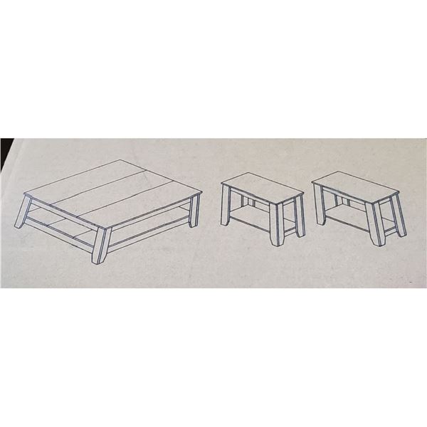 BNIB Weddel Basilico 3 Piece Coffee Table - RV: $800 CAD