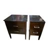 Image 3 : 2 Pcs Wood 2-Drawer Nigthstand and Chest