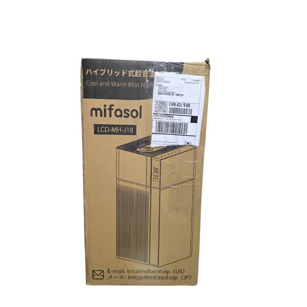 BNIB Mifasol Humidifier 20L/5.3Gal - White - RV: $234 CAD (Model: LCD-MH-J18)