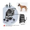 Image 2 : 3 Boxes Wedyvko Folding Pet Dog Stroller (Model: P05) - Mixed Colour