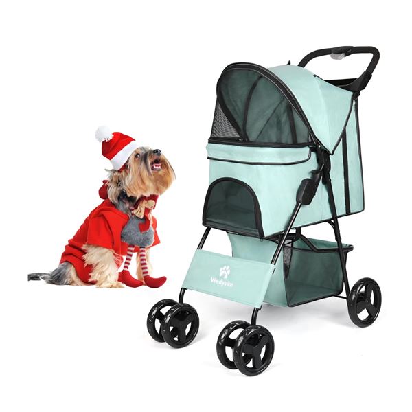 5 Boxes Wedyvko Upgrade Pet Dog & Cat Stroller (Fuchsia) - Mixed Colour