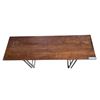 Image 2 : Mid-Century Style Wood Top Console Table, H29.5" x W56" x D18"