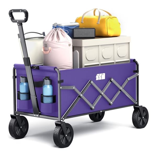 Folding Wagon Cart Black