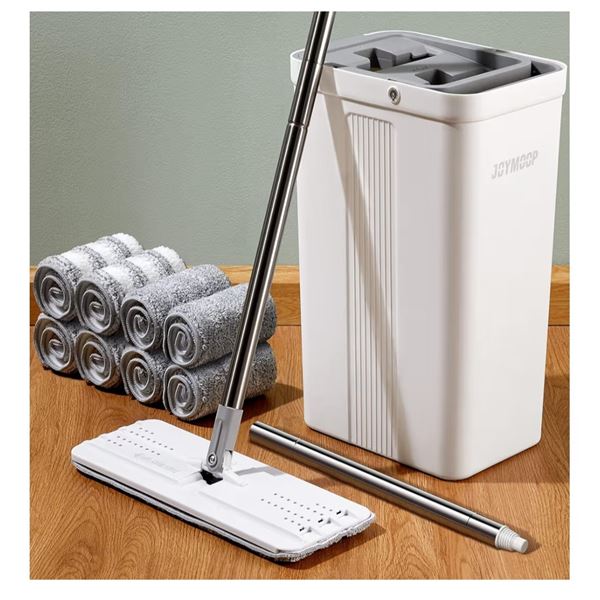 BNIB JoyMoop Squeeze Flat Mop and Bucket System
