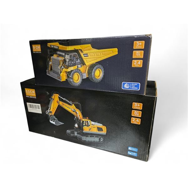 BNIB Group of RC Dump Truck & Excavator
