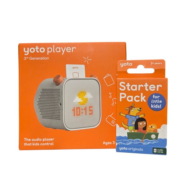 BNIB Yoto Player 3rd Gen Retail $135 w/Yoto Starter Pack Audio Cards