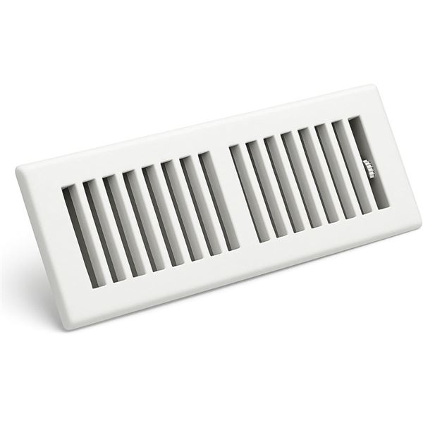 BNIB 2 Way Louvred Glacier White 4x12