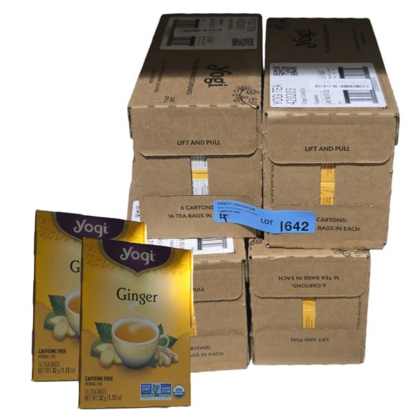 BNIB Group of 4 Yogi Tea 420203 Ginger Canada 6 1.12oz